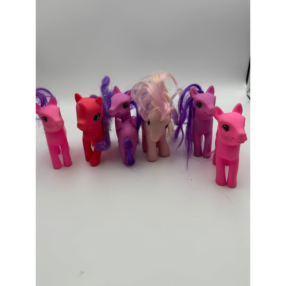 My Little Pony Hasbro & Greenbrier International Mixed‎ Toy Figure Lot of 6 Pink
